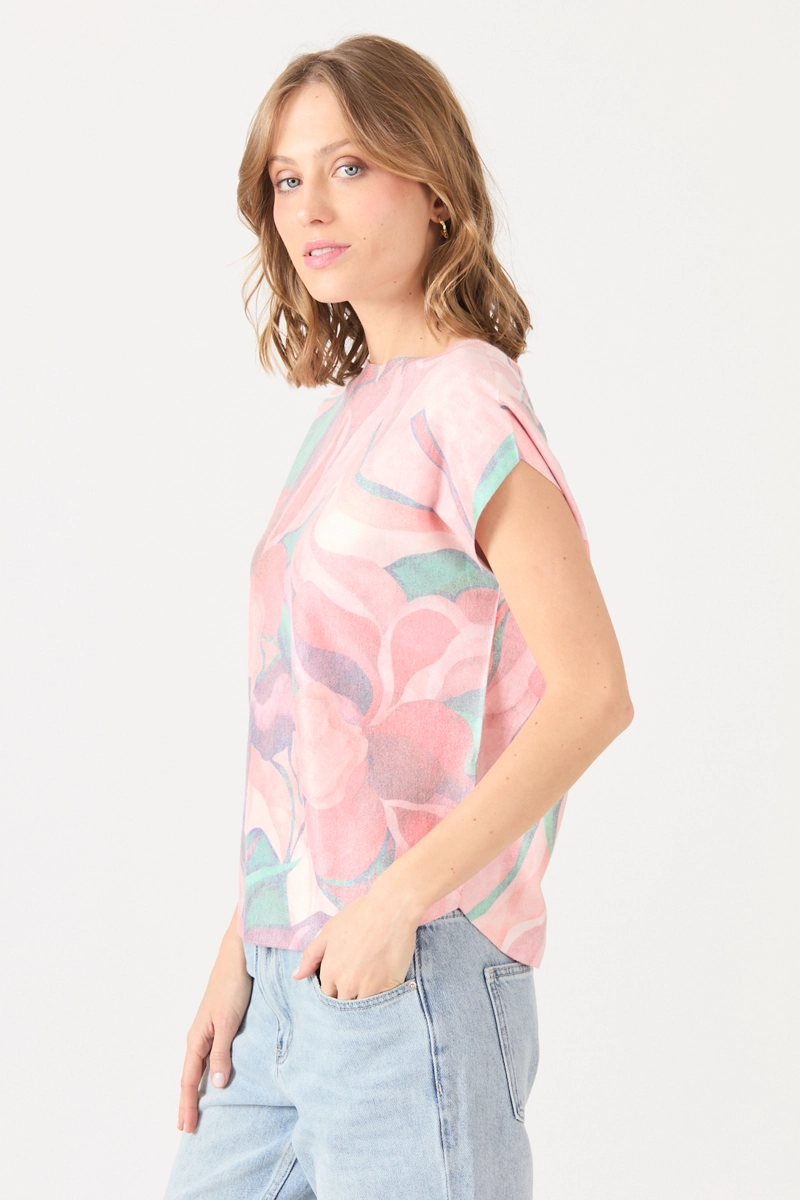 POLERA ESTAMPLADO MULTICOLOR COD 2726026 - 4