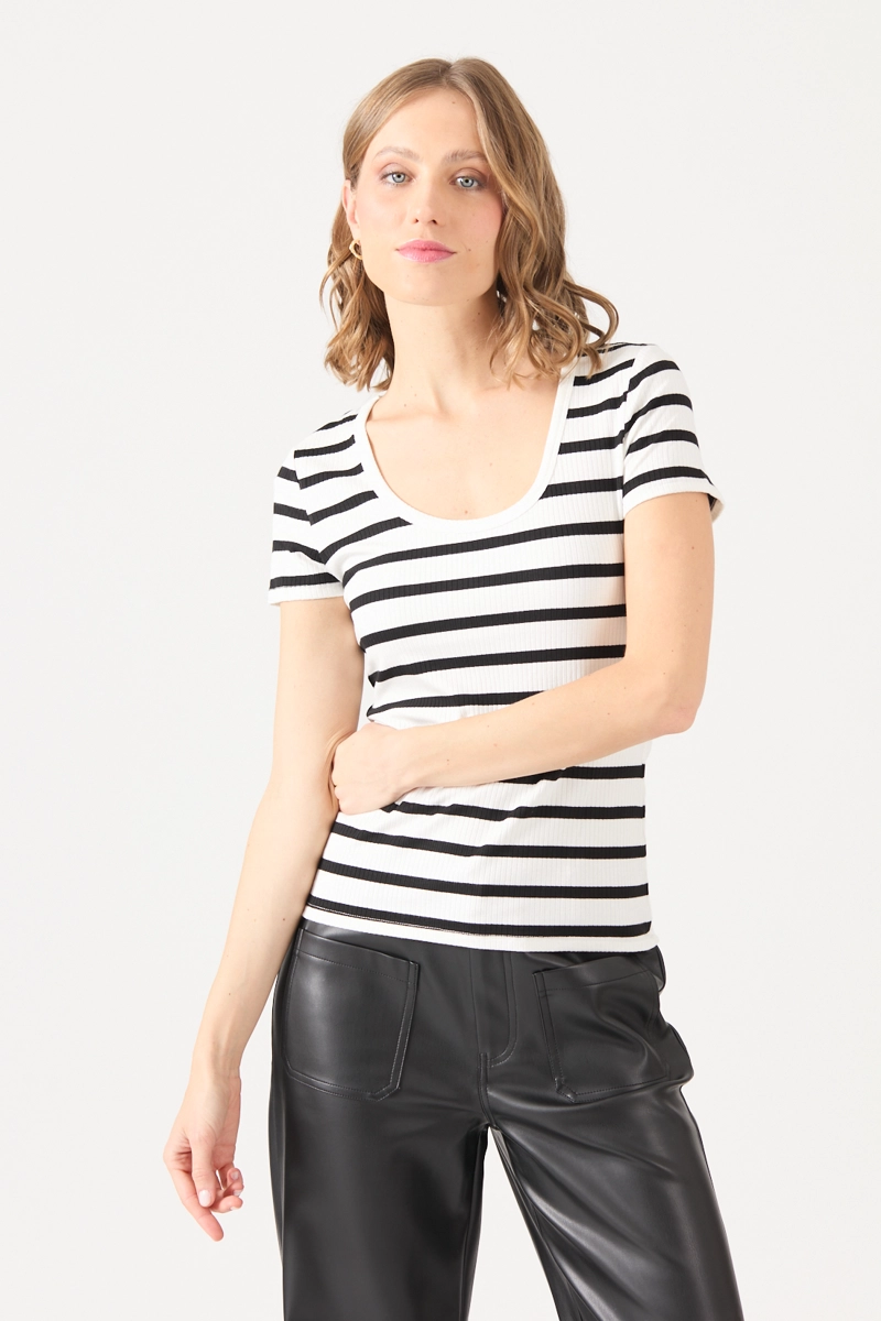 POLERA LISTADO NEGRA COD 2726056 - 3