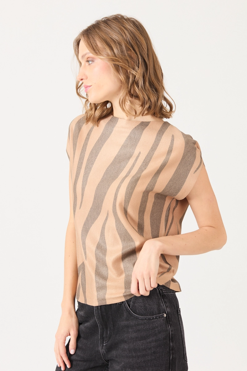 POLERA ESTAMPLADO CAMEL COD 2726026 - 2