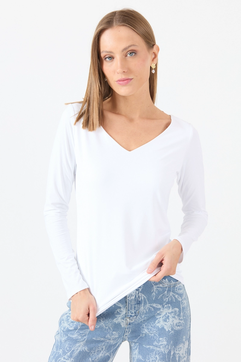 POLERA POLIAMIDA BLANCA COD 2800046 - 3