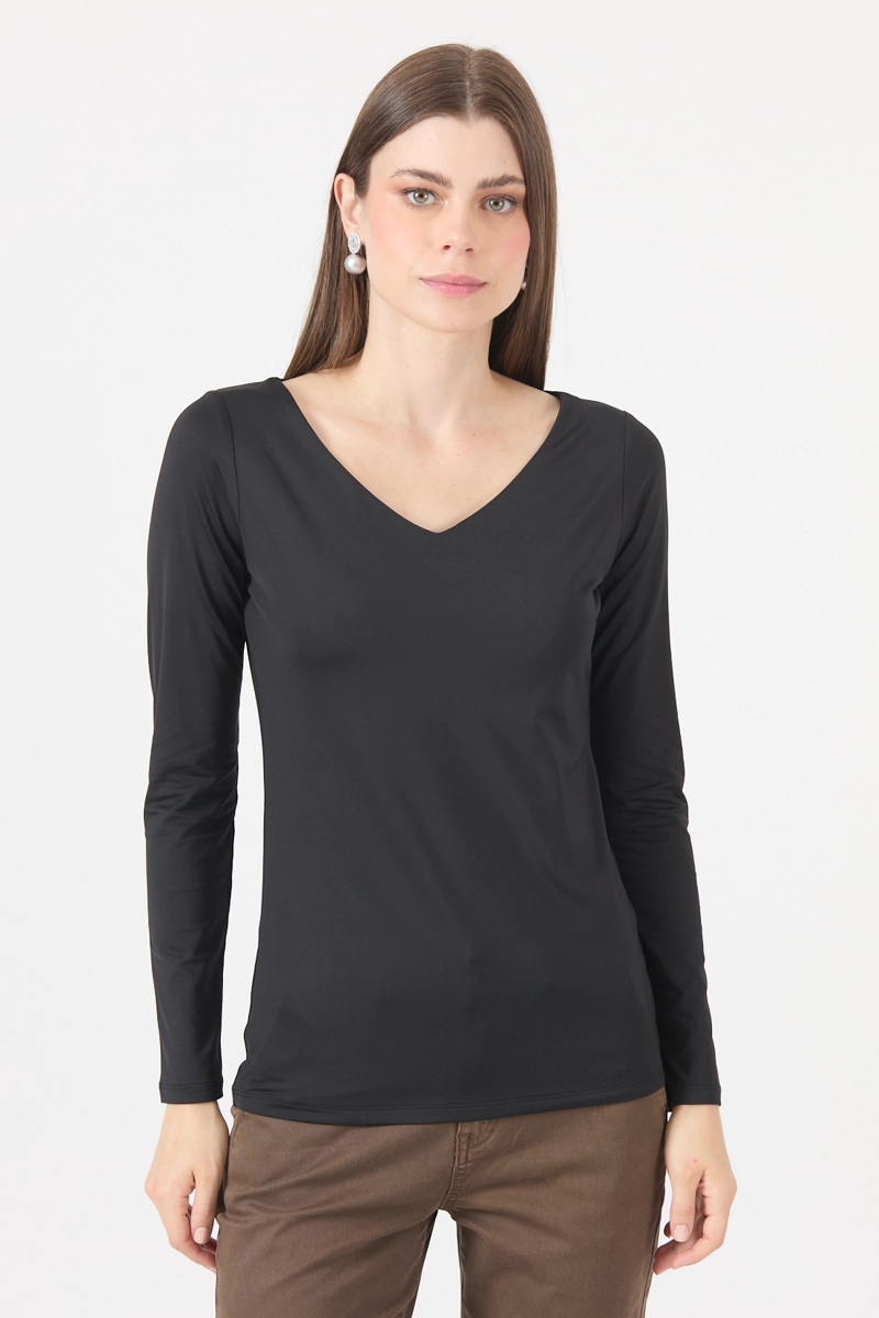 POLERA POLIAMIDA NEGRA COD 2800046 - 3