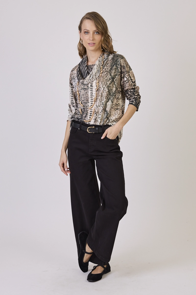 POLERA ESTAMPLADO CAFE  COD 2726106 - 1