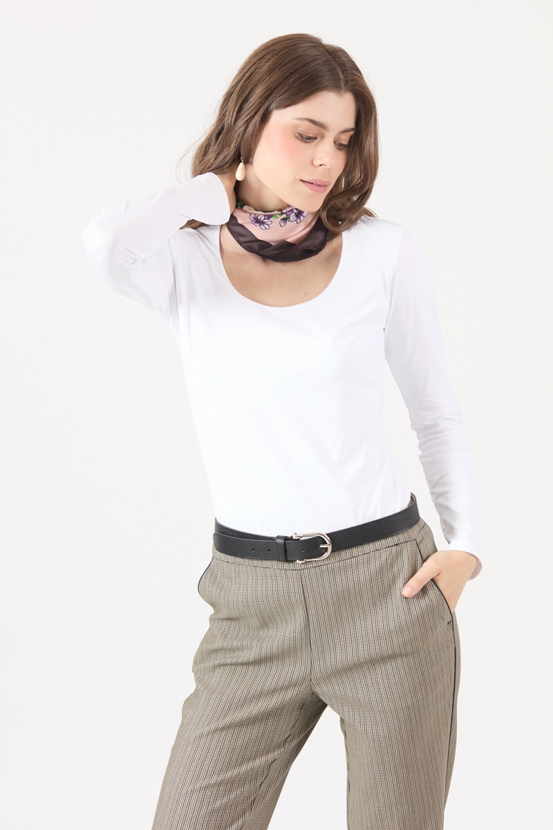 POLERA POLIAMIDA BLANCA COD 2800016 - 1