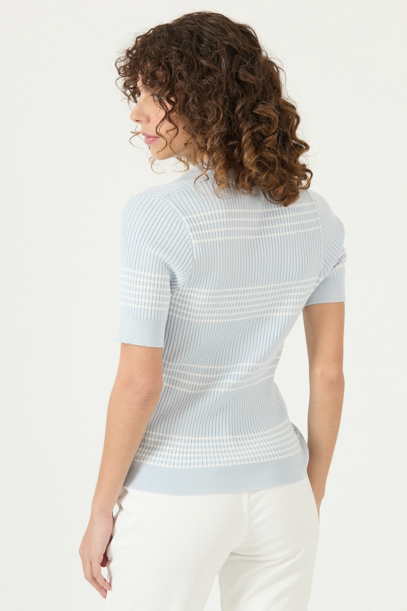 POLERA RAYAS CELESTE COD 2756575 - 5