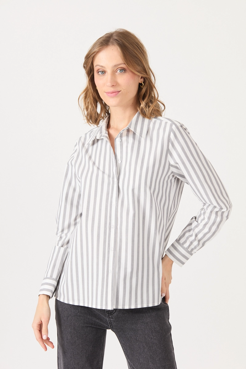 BLUSA CON RAYAS GRIS COD 4520806 - 3