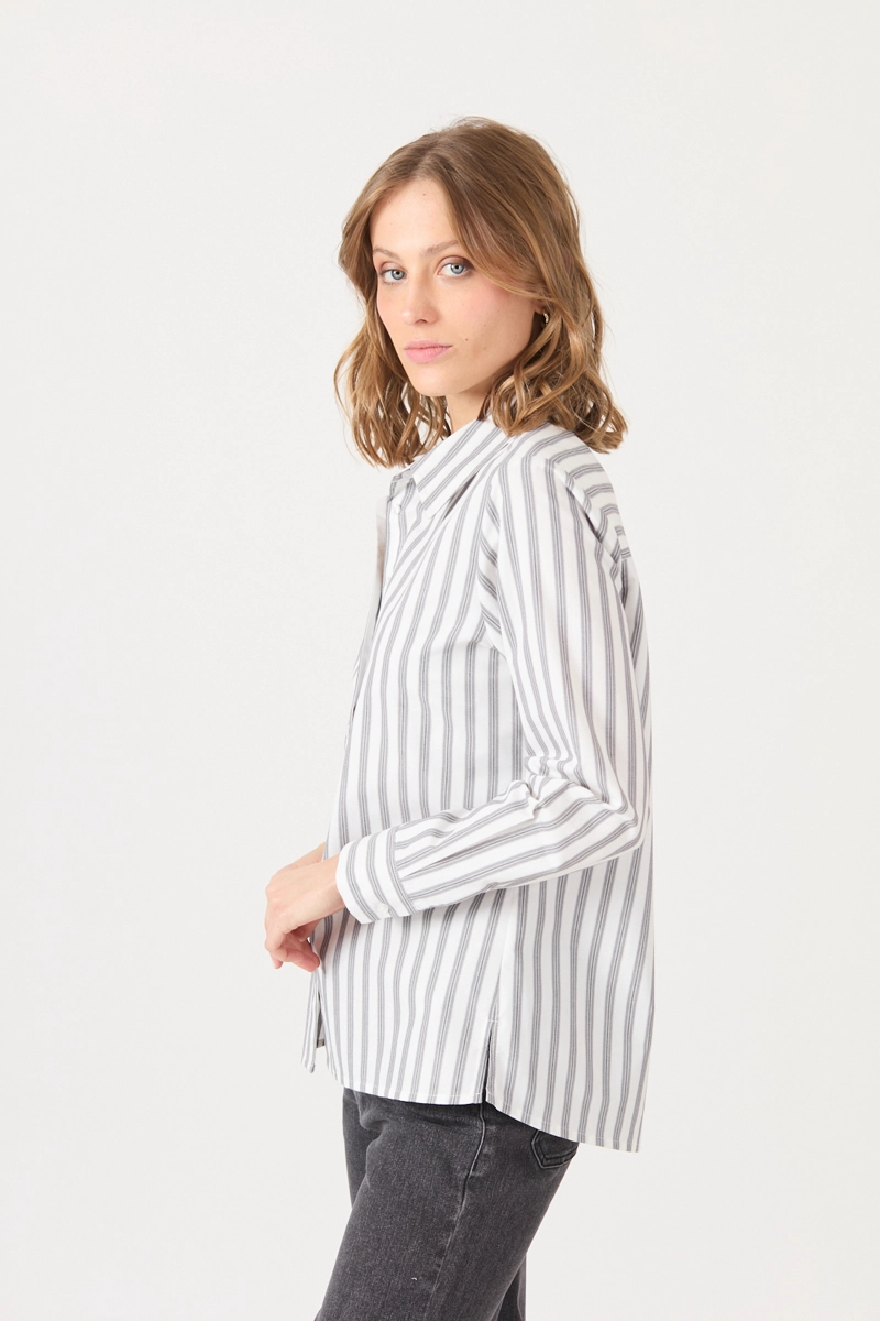 BLUSA CON RAYAS GRIS COD 4520806 - 4