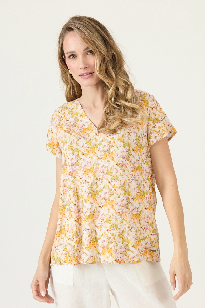 BLUSA ESTAMPADA AMARILLA COD 4516665 - 3