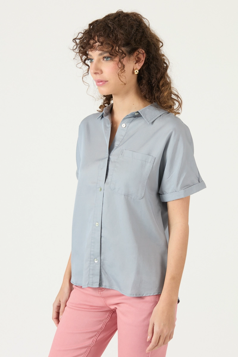 BLUSA DE LYOCELL CELESTE COD 4516325 - 4