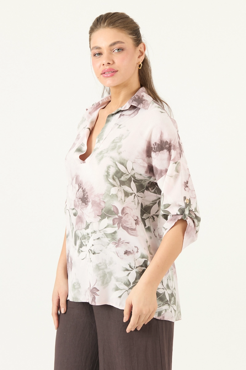 BLUSA ESTAMPADA ROSA COD 4517685 - 4