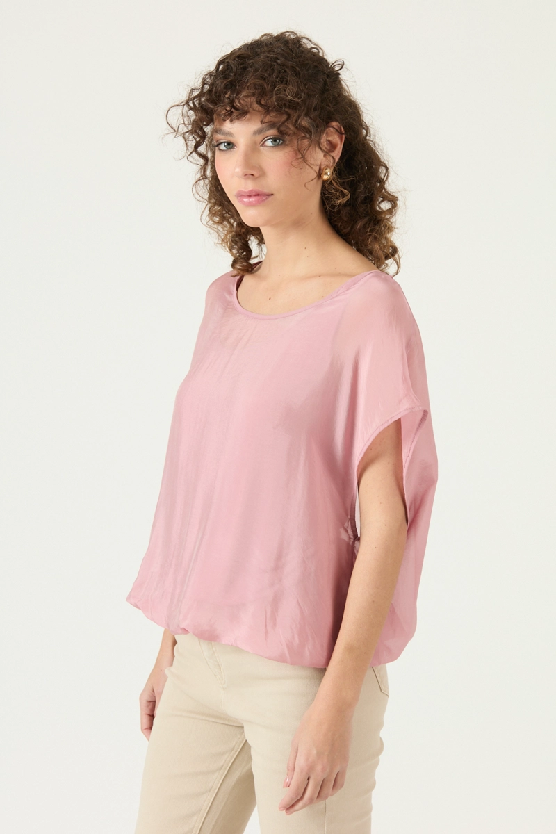 BLUSA CON SEDA ROSA COD 4517465 - 4