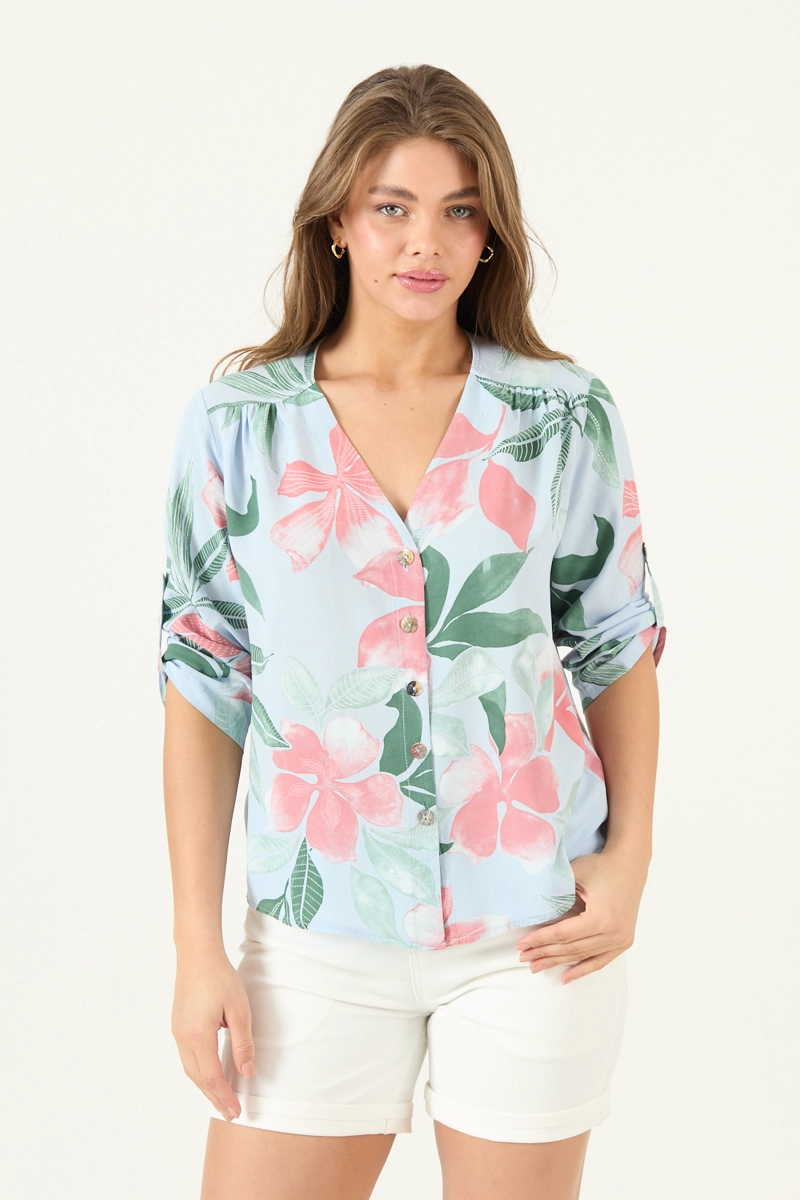 BLUSA ESTAMPADA CELESTE COD 4517705 - 3