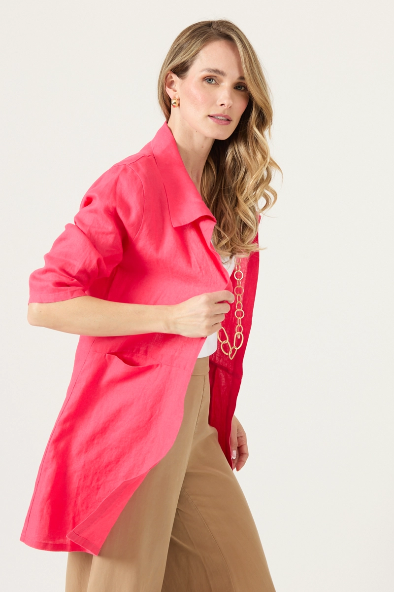 TAPADO DE LINO FUCSIA COD 1300955 - 3
