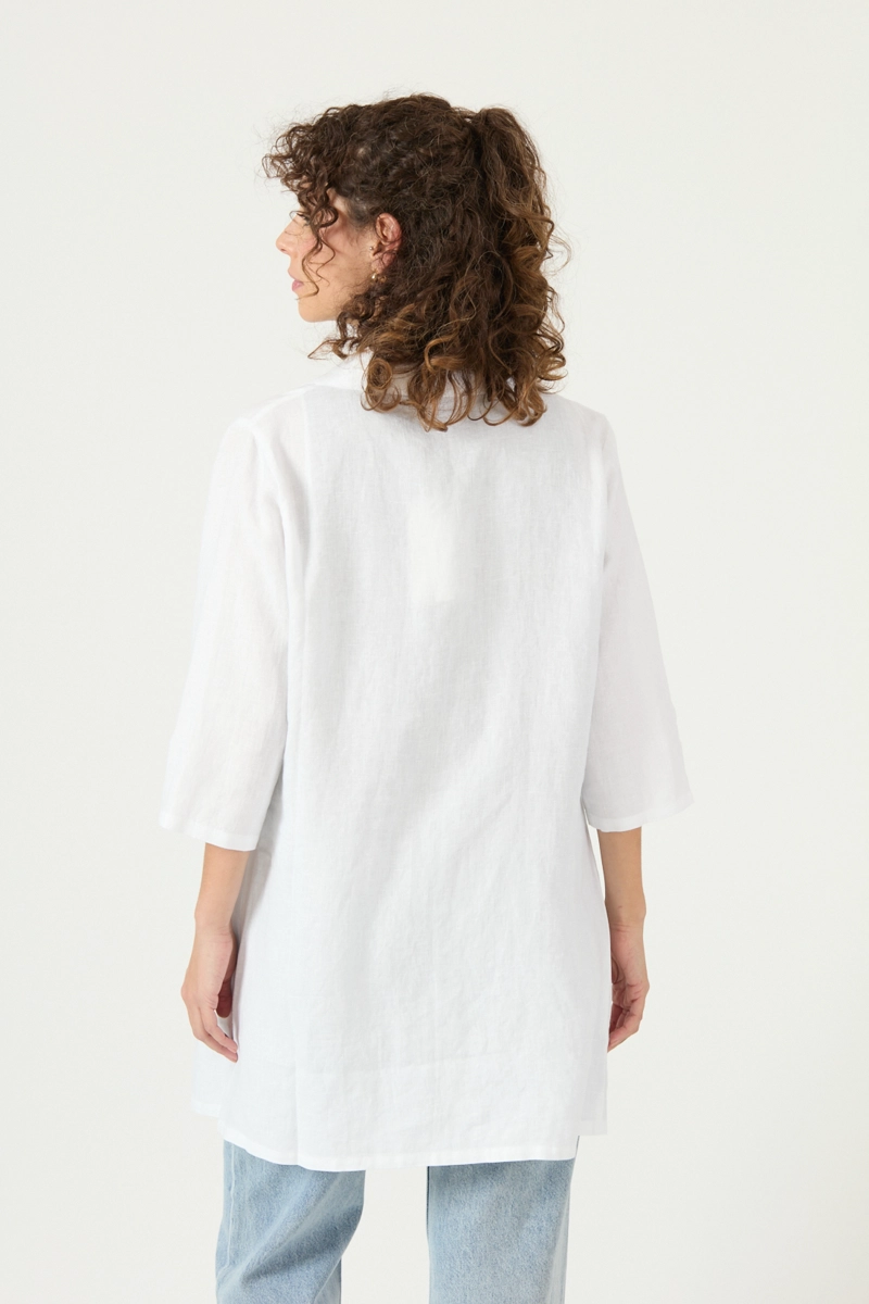 TAPADO DE LINO BLANCO COD 1300955 - 4
