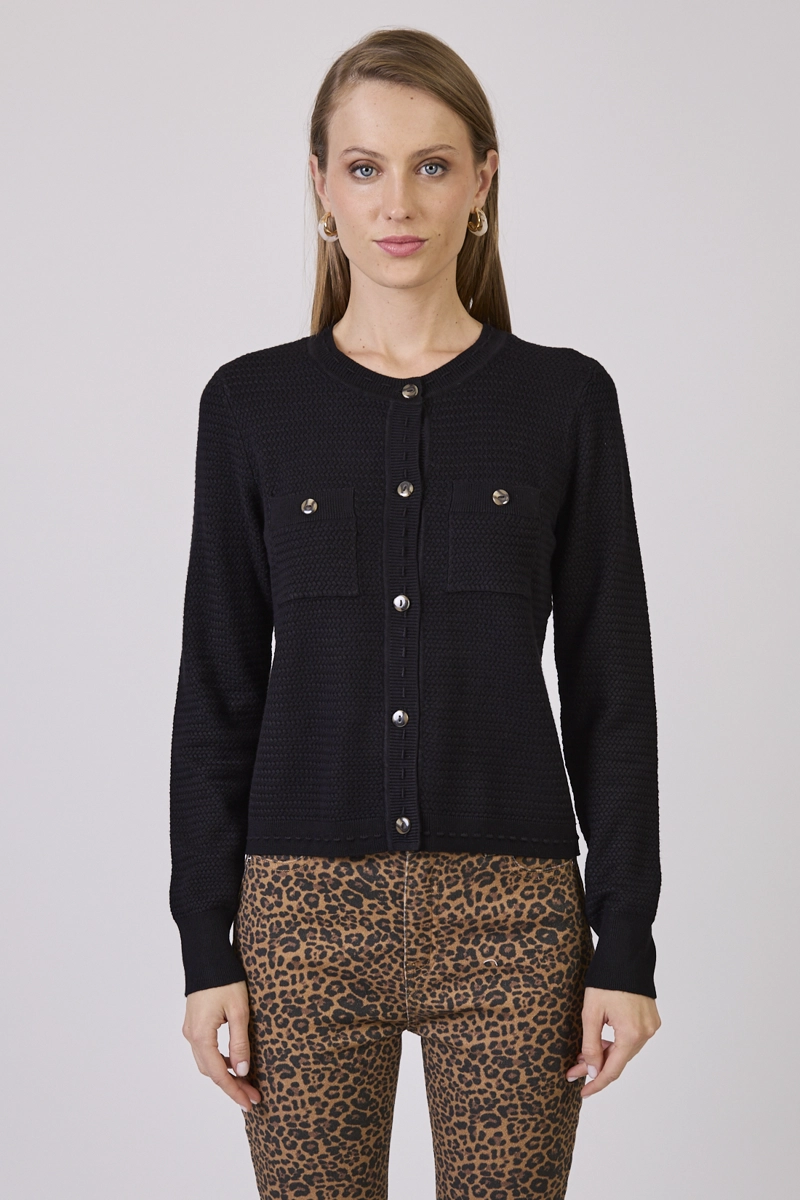 CARDIGAN NEGRO COD 5414546 - 2