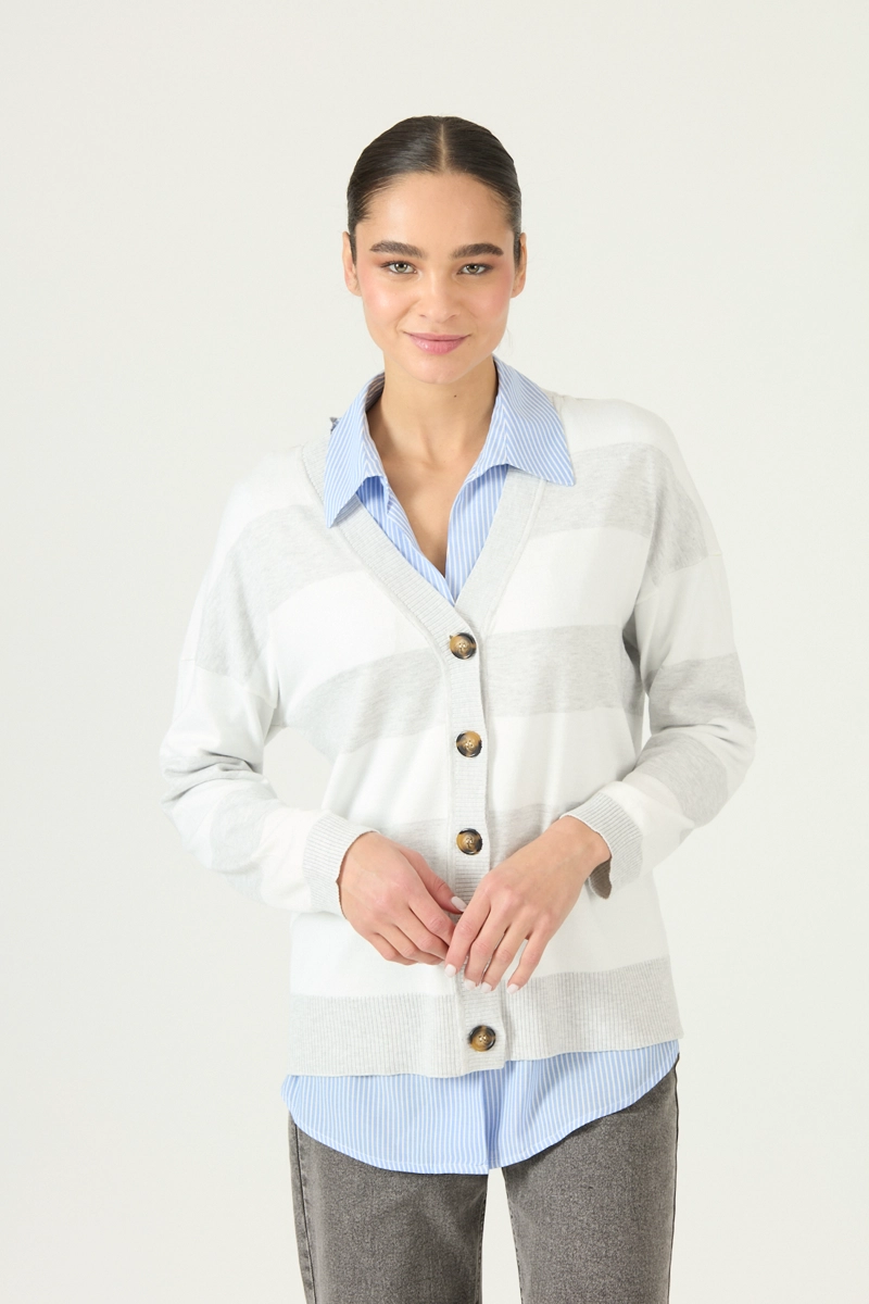 CARDIGAN GRIS COD 5405955 - 2