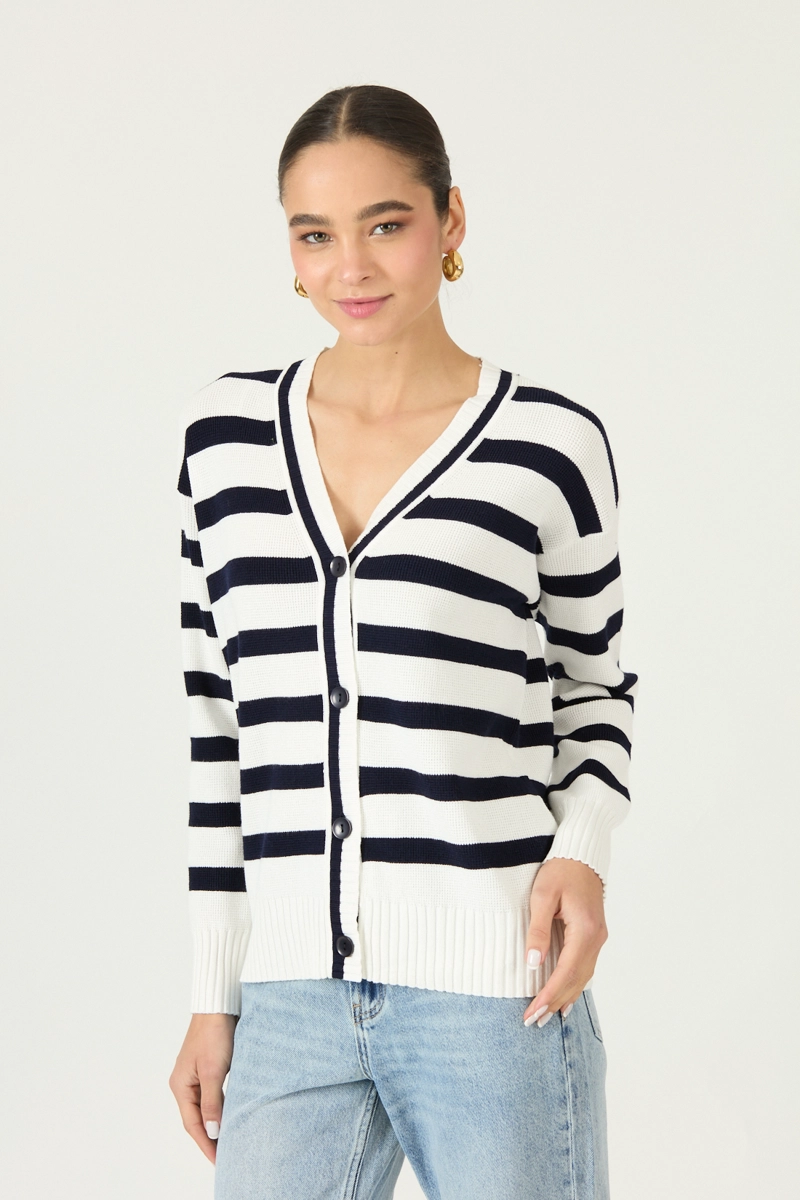 CARDIGAN AZUL COD 5405975 - 1