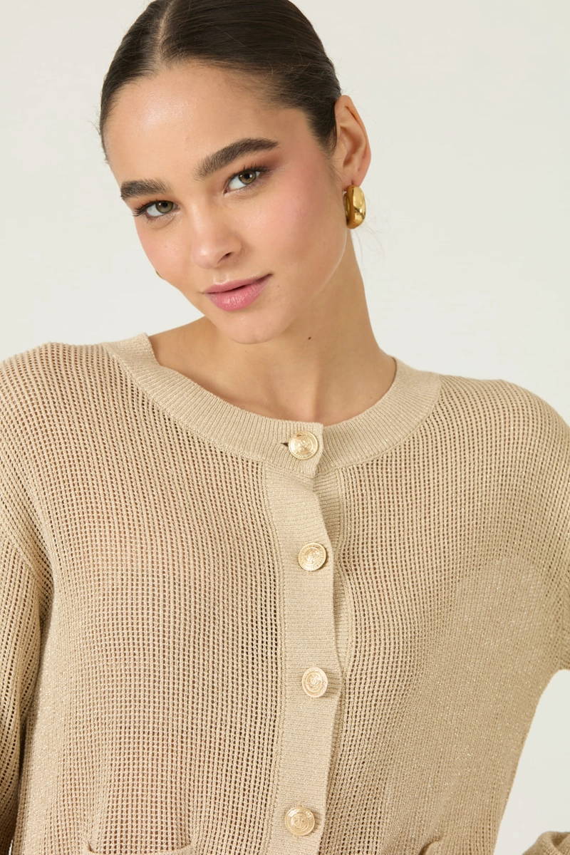 CARDIGAN BEIGE COD 5405835 - 1