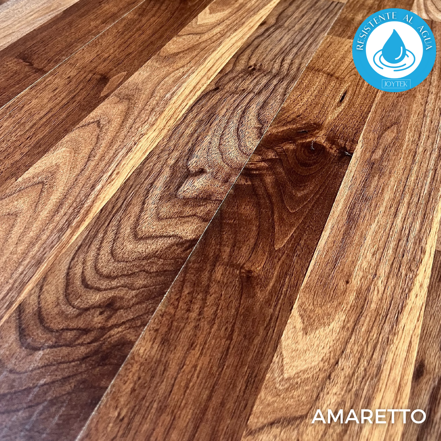 PISO FLOTANTE RESISTENTE AL AGUA 8 MM AMARETTO 122 CM X 20 CM 2.44 M2 - 3