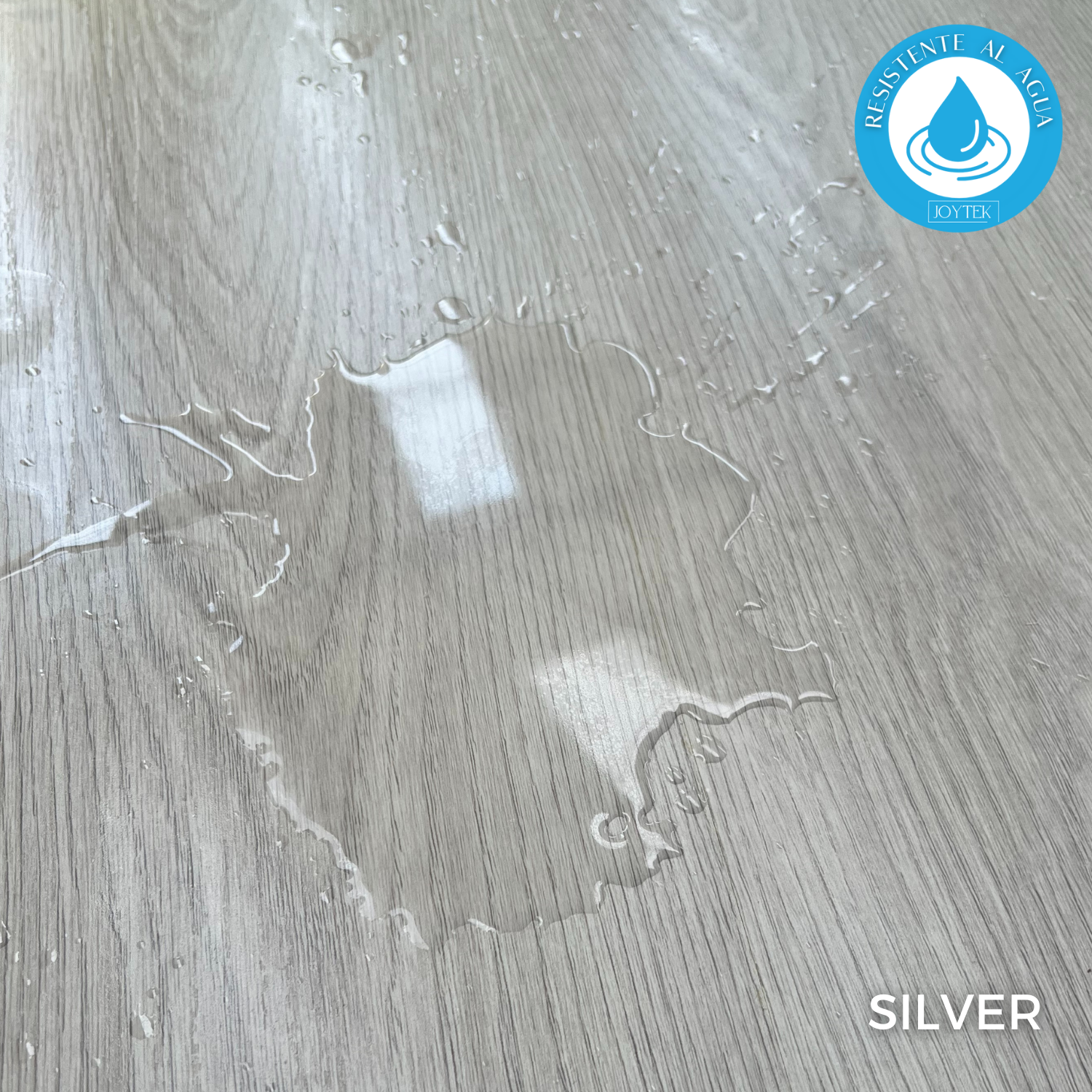 PISO FLOTANTE RESISTENTE AL AGUA 8 MM SILVER 122 CM X 20 CM 2.44 M2 - 1