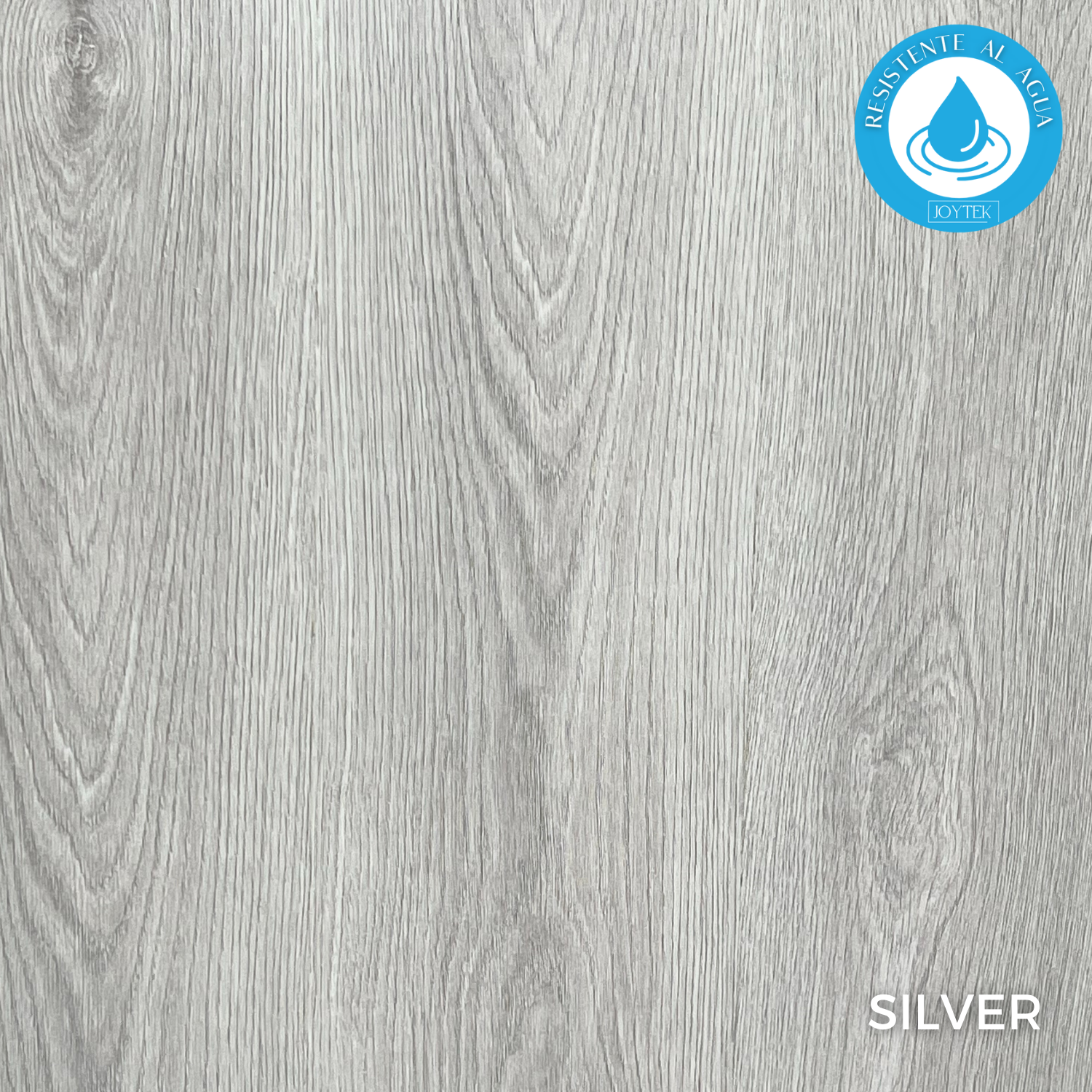 PISO FLOTANTE RESISTENTE AL AGUA 8 MM SILVER 122 CM X 20 CM 2.44 M2 - 2