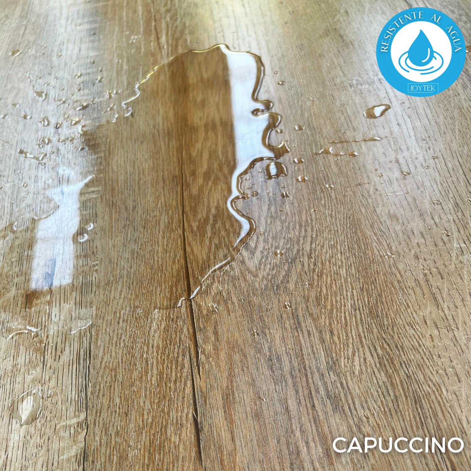 PISO FLOTANTE RESISTENTE AL AGUA 8 MM CAPUCCINO 122 CM X 20 CM 2.44 M2 - 1