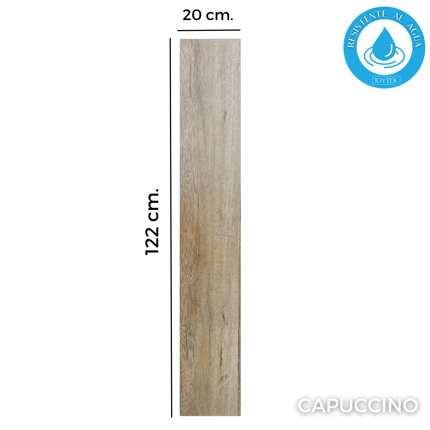 PISO FLOTANTE RESISTENTE AL AGUA 8 MM CAPUCCINO 122 CM X 20 CM 2.44 M2 - 4