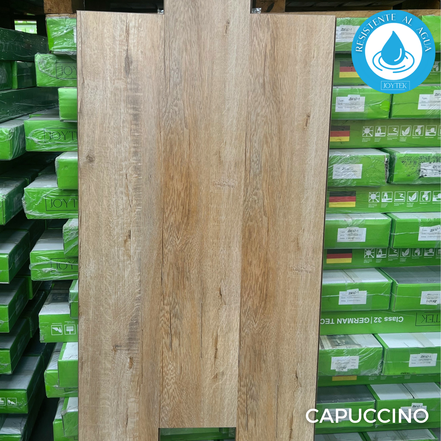 PISO FLOTANTE RESISTENTE AL AGUA 8 MM CAPUCCINO 122 CM X 20 CM 2.44 M2 - 5