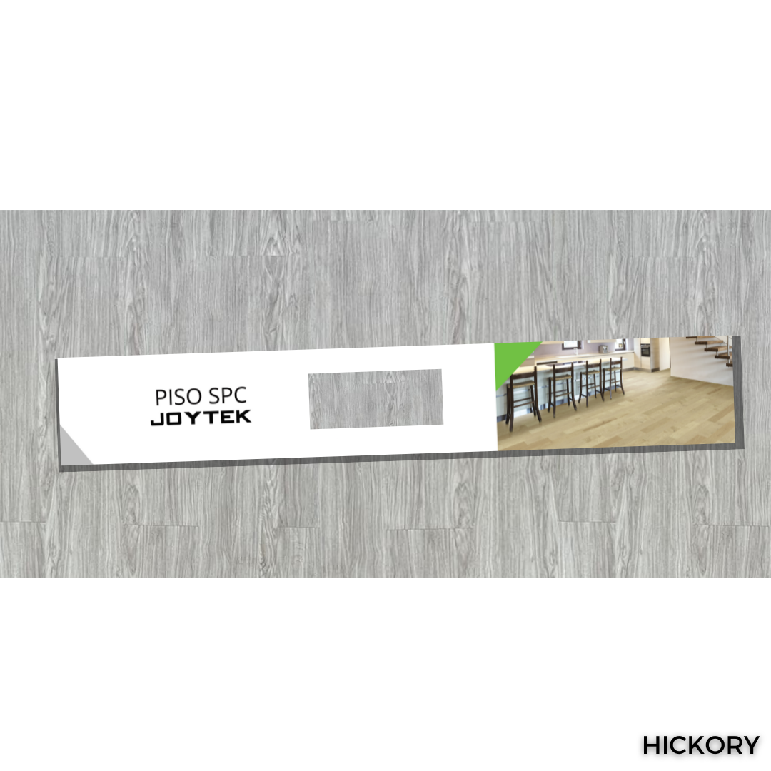 Piso Spc 5mm Vinílico Alto Tránsito HICKORY Joytek rinde 2.25 mts2 - 3