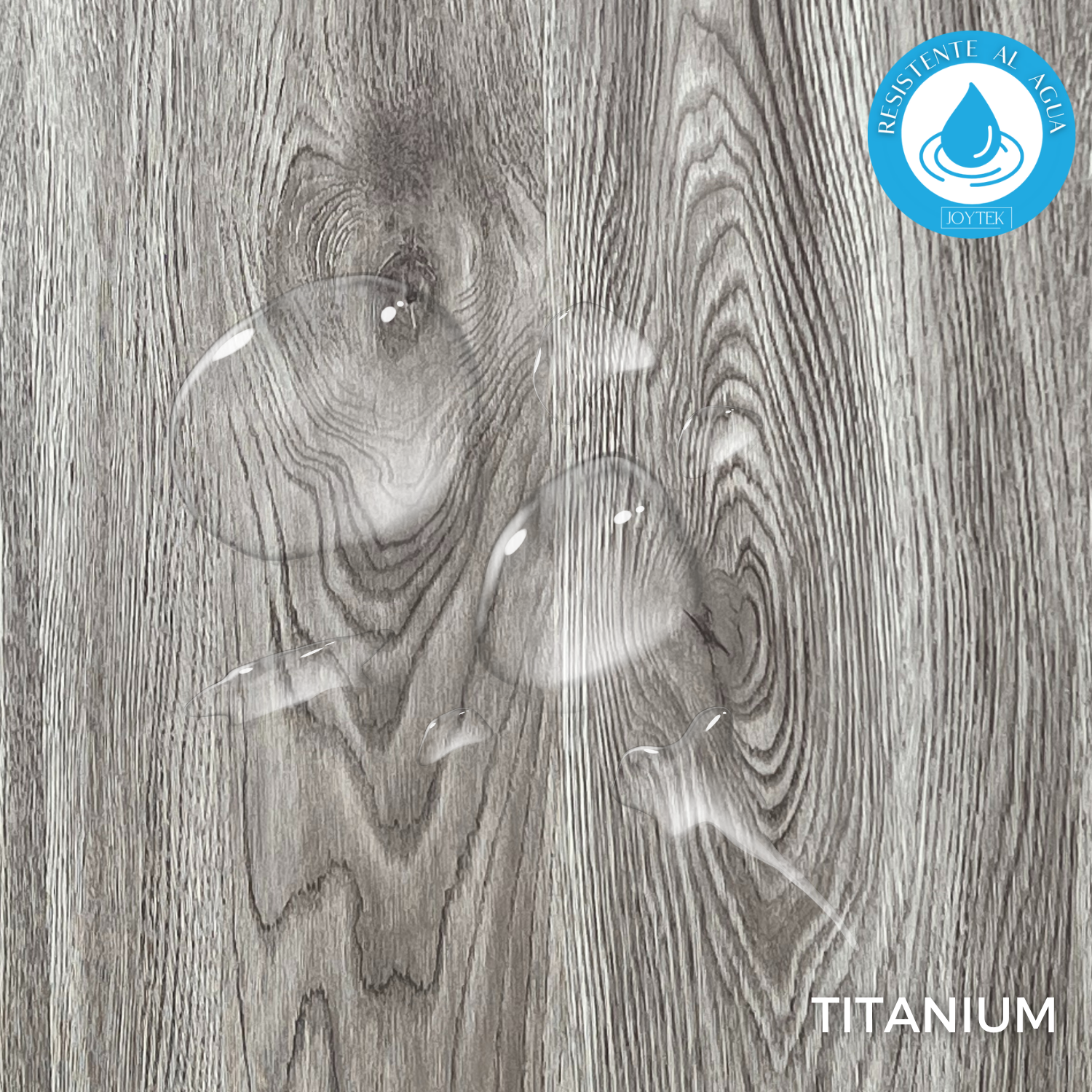 PISO FLOTANTE RESISTENTE AL AGUA 8 MM TITANIUM 122 CM X 20 CM 2.44 M2 - 2