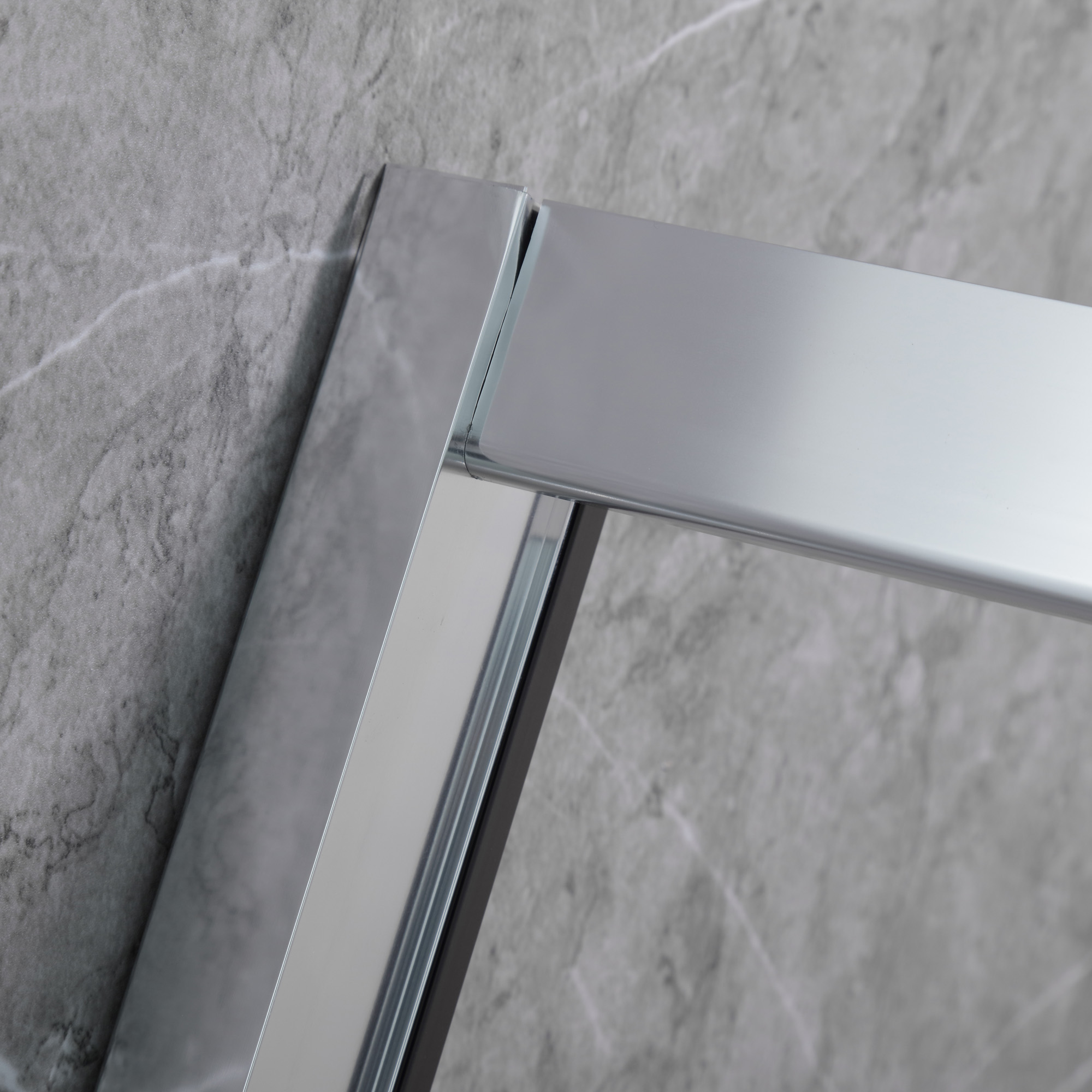 MAMPARA AJUSTABLE DE DUCHA 140-160 CM LÍNEAS BLANCAS - 5