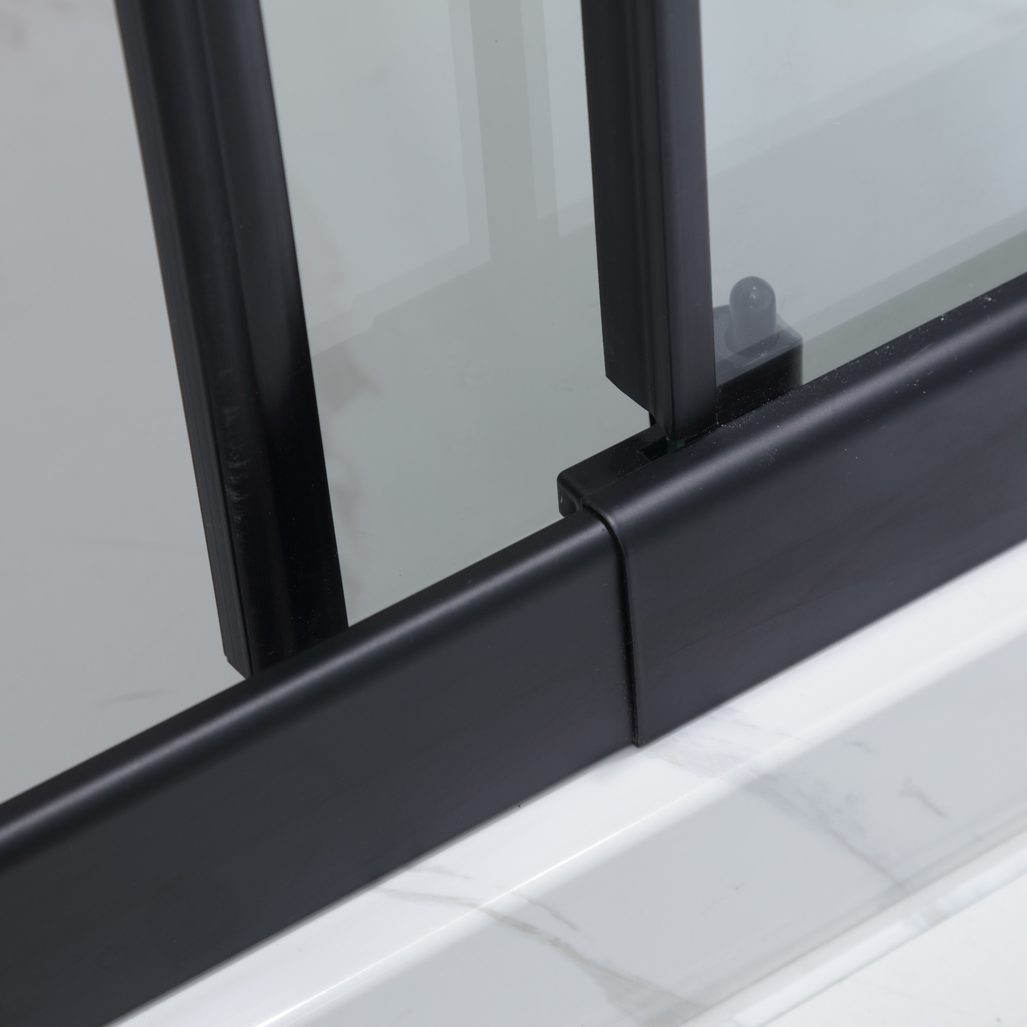 MAMPARA AJUSTABLE DE DUCHA 120-140 CM LÍNEAS NEGRAS - 6