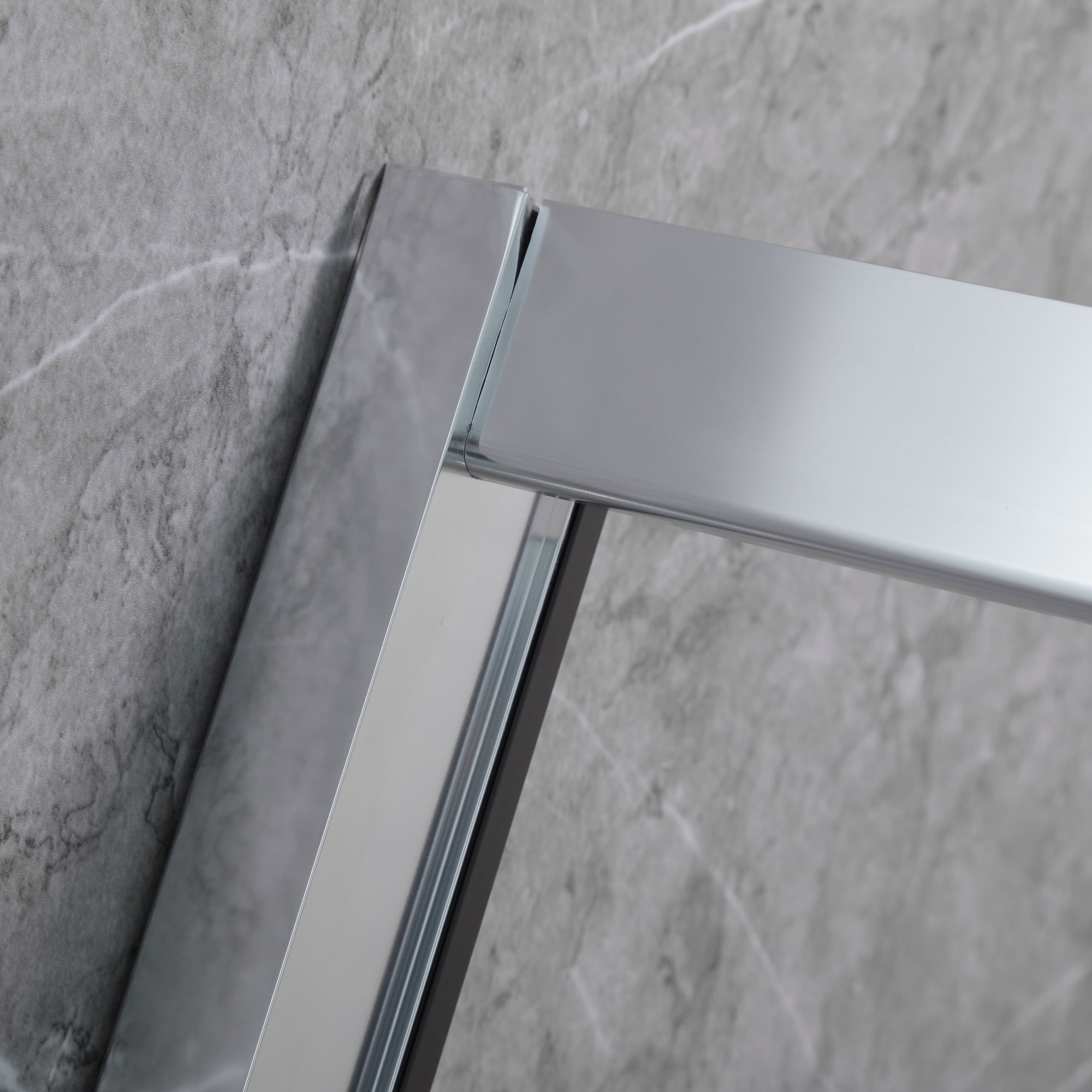 MAMPARA AJUSTABLE DE DUCHA 120-140 CM LÍNEAS BLANCAS - 5