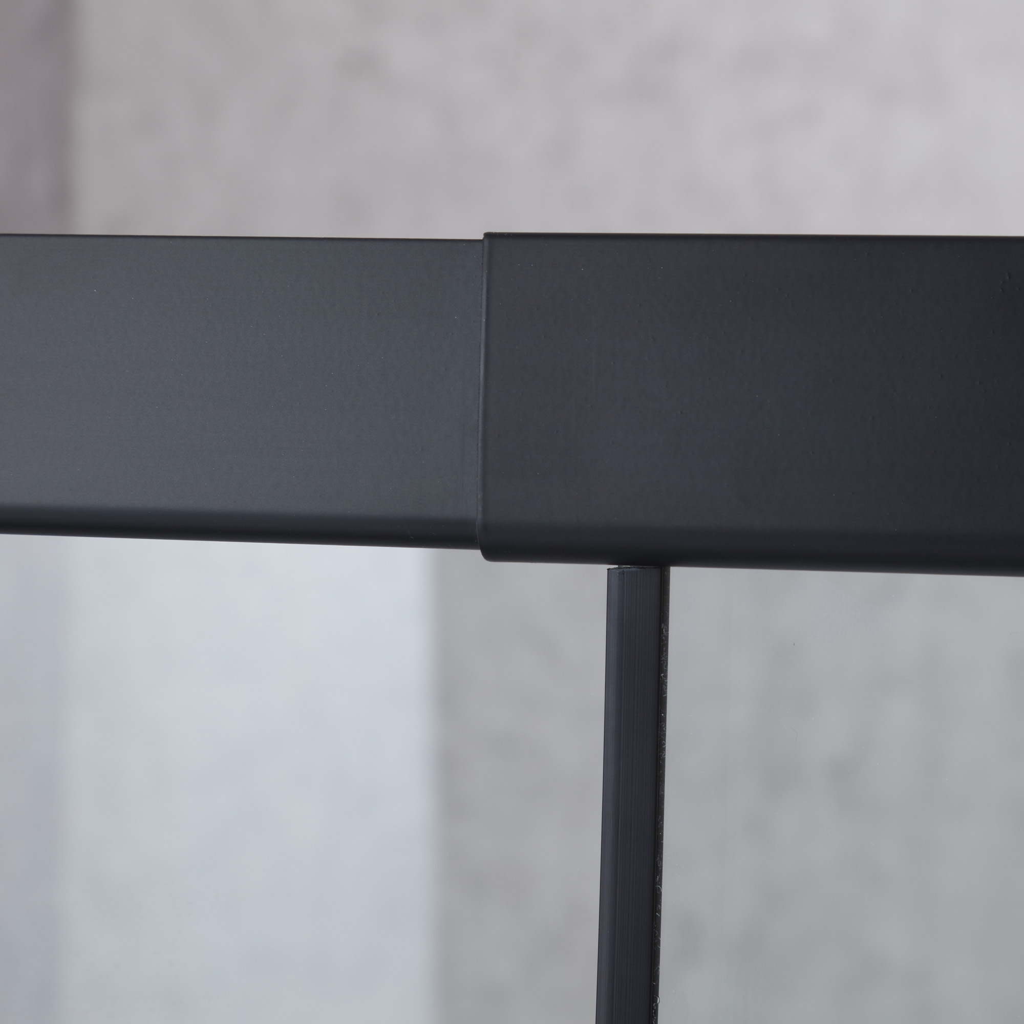 MAMPARA AJUSTABLE DE DUCHA 140-160 CM LÍNEAS NEGRAS - 5