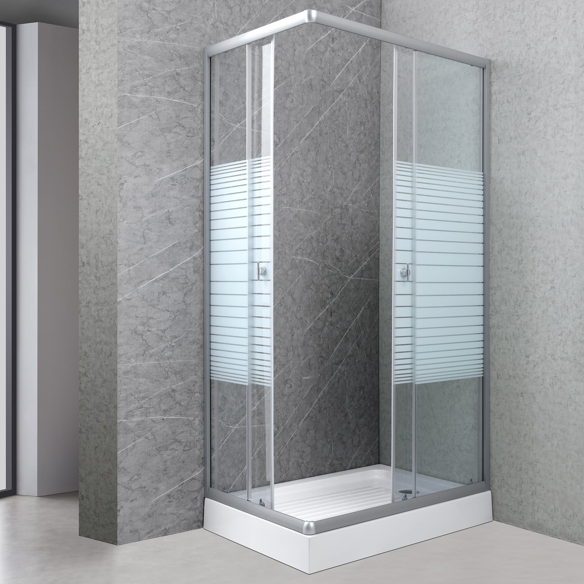 SHOWER RECTANGULAR STRAVA BLANCO 100X70CM - 2