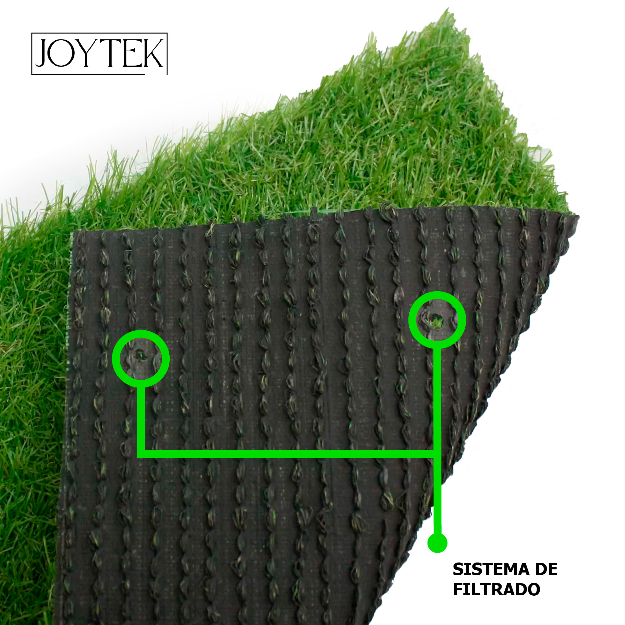 PASTO SINTÉTICO JOYTEK DE 20MM 4X4MT (16 M2) - 2