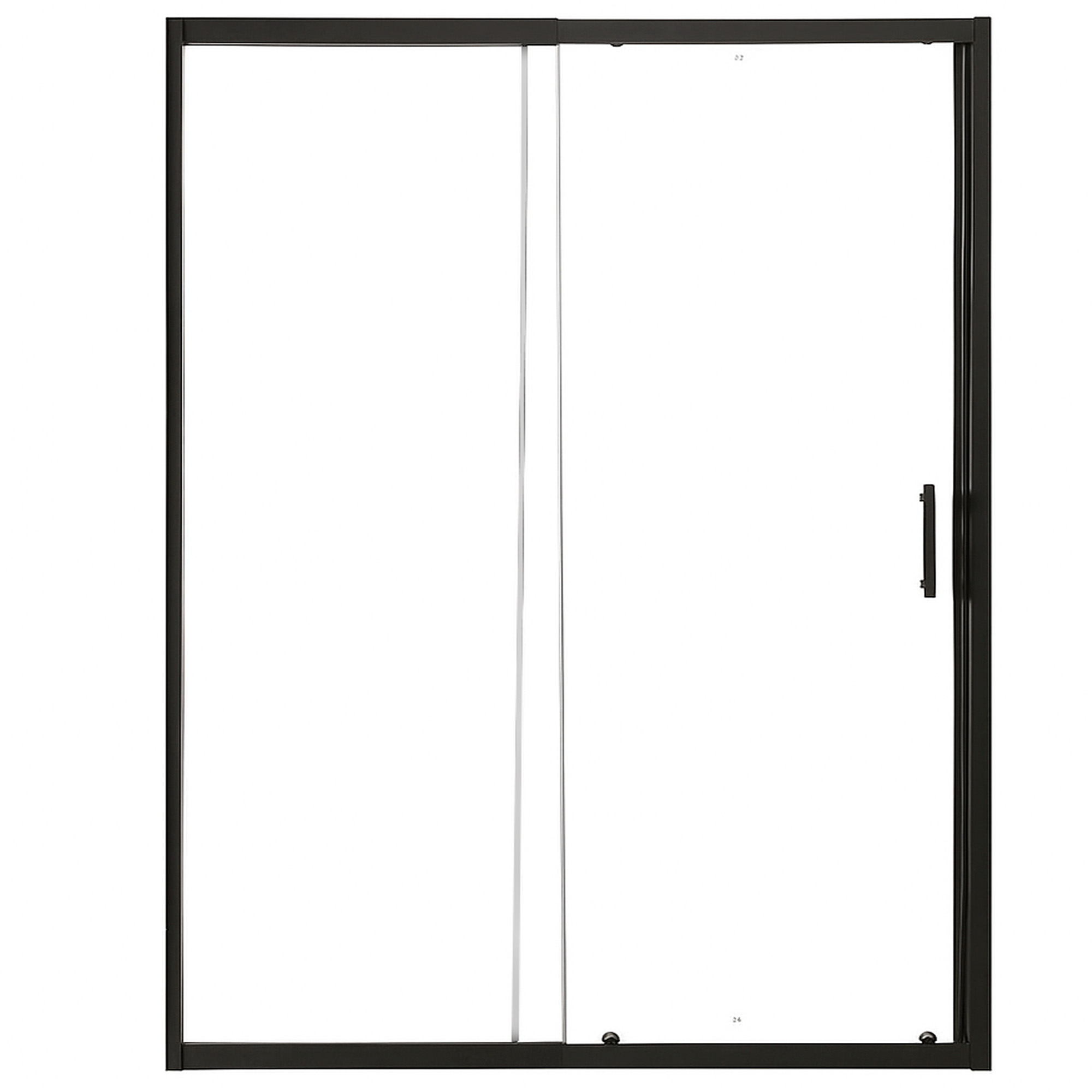 MAMPARA AJUSTABLE DE DUCHA LENS 160-180 CM TRANSPARENTE EN COLOR NEGRO - 4