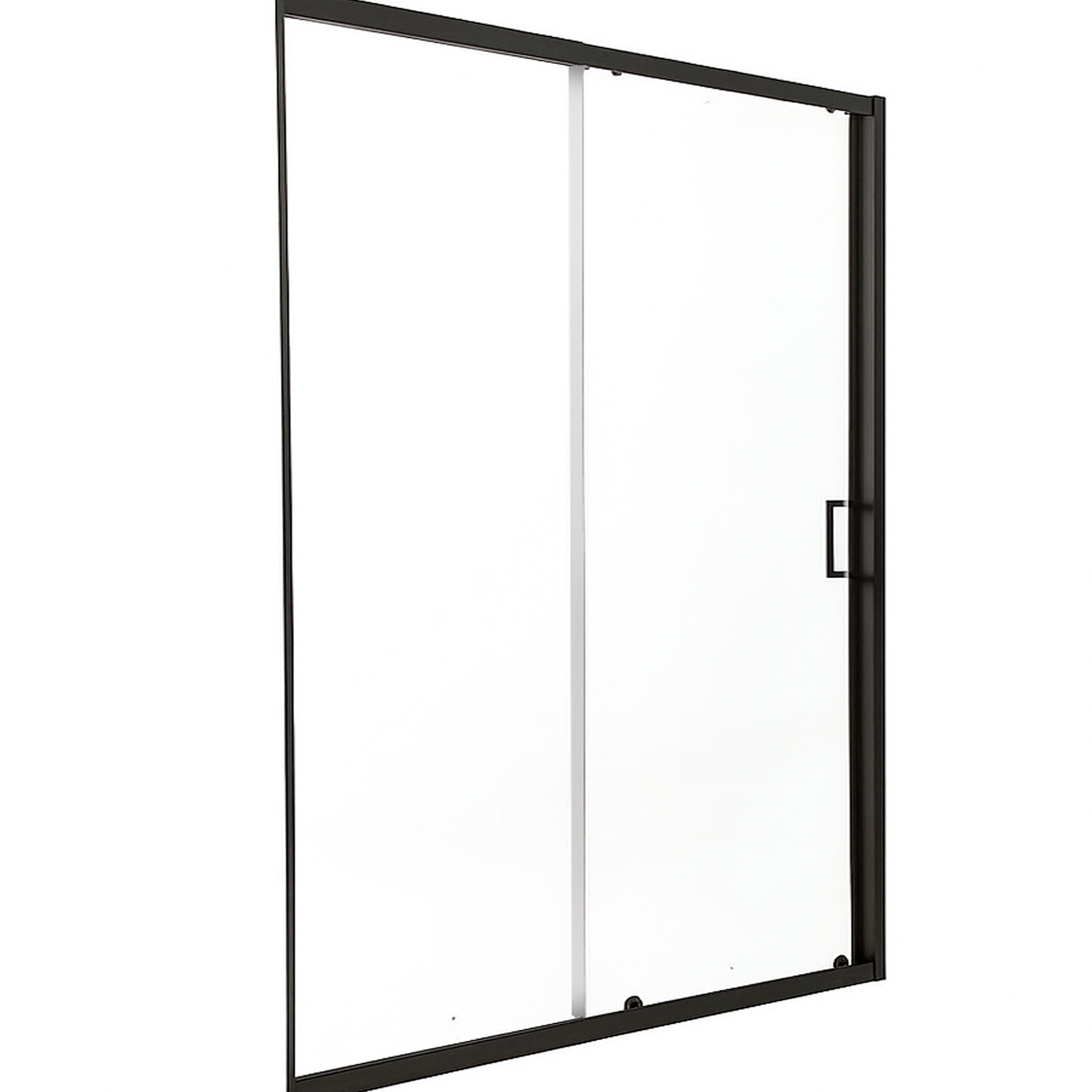 MAMPARA AJUSTABLE DE DUCHA LENS 160-180 CM TRANSPARENTE EN COLOR NEGRO - 5