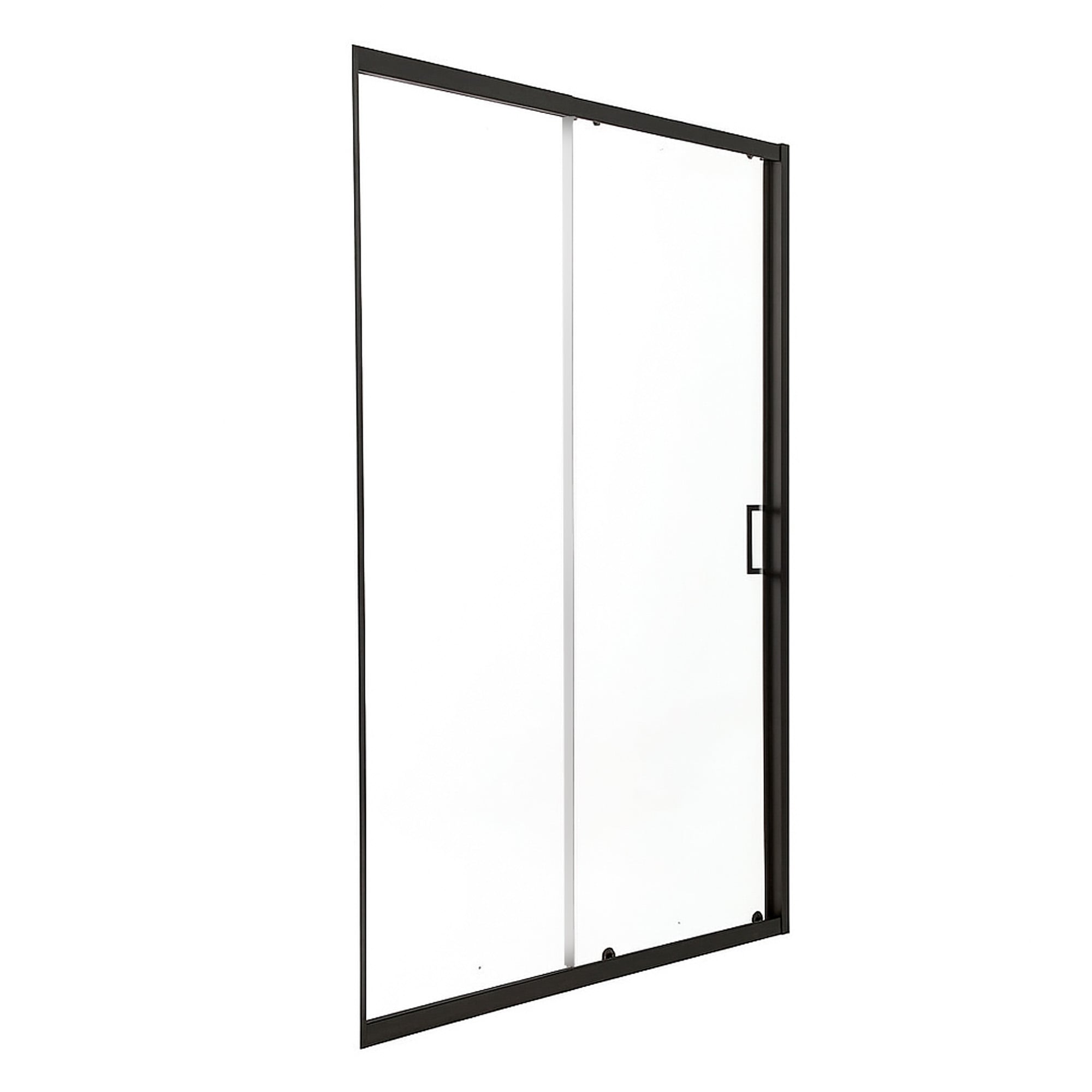 MAMPARA AJUSTABLE DE DUCHA LENS 120-140 CM TRANSPARENTE EN COLOR NEGRO - 3