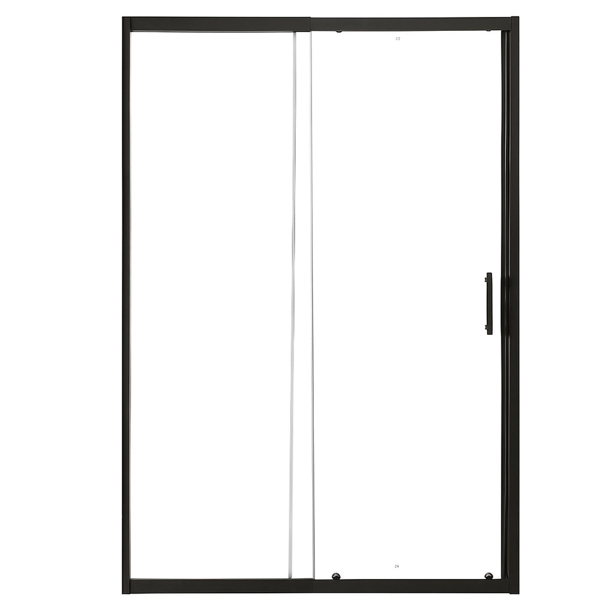 MAMPARA AJUSTABLE DE DUCHA LENS 120-140 CM TRANSPARENTE EN COLOR NEGRO - 4