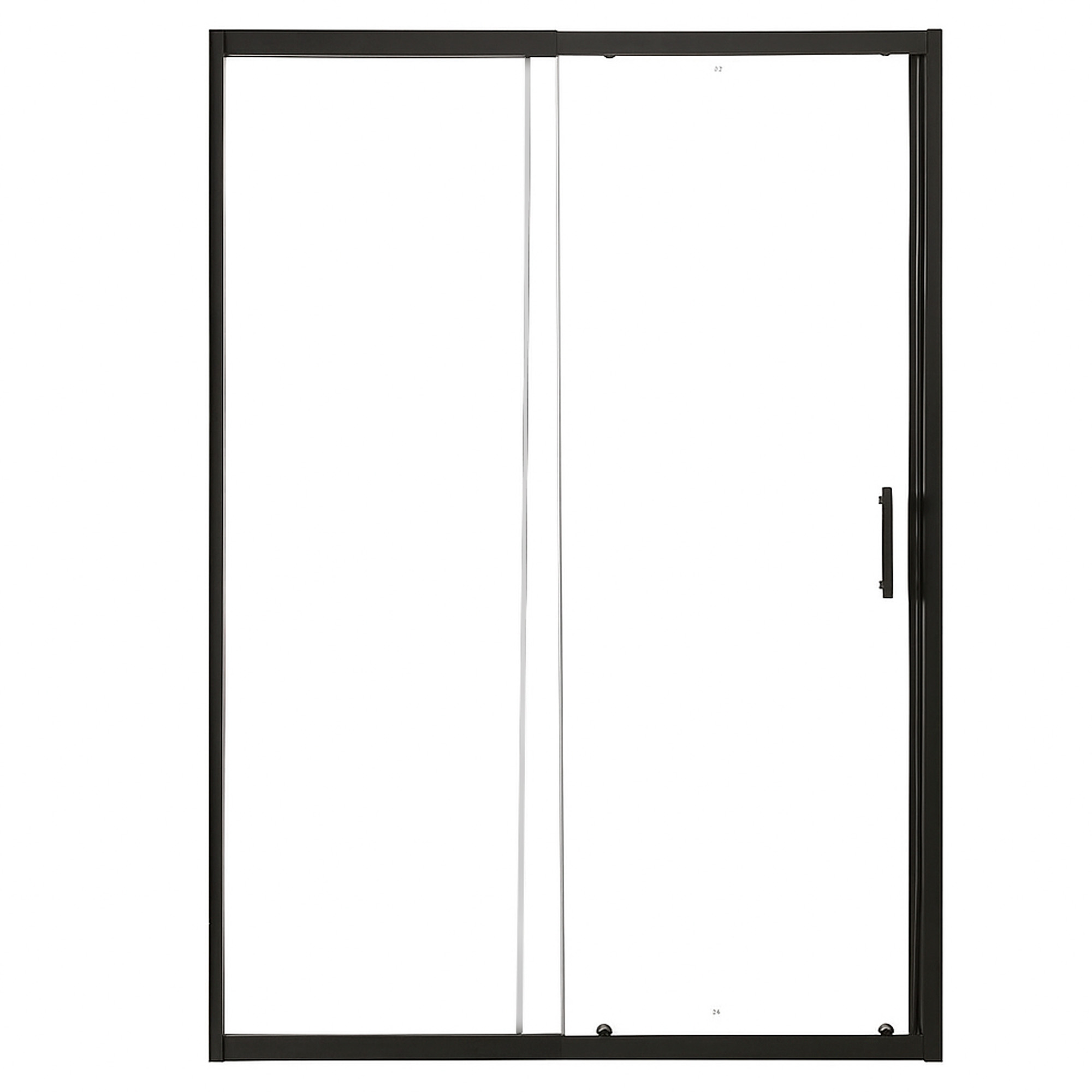 MAMPARA AJUSTABLE DE DUCHA LENS 140-160 CM TRANSPARENTE EN COLOR NEGRO - 4
