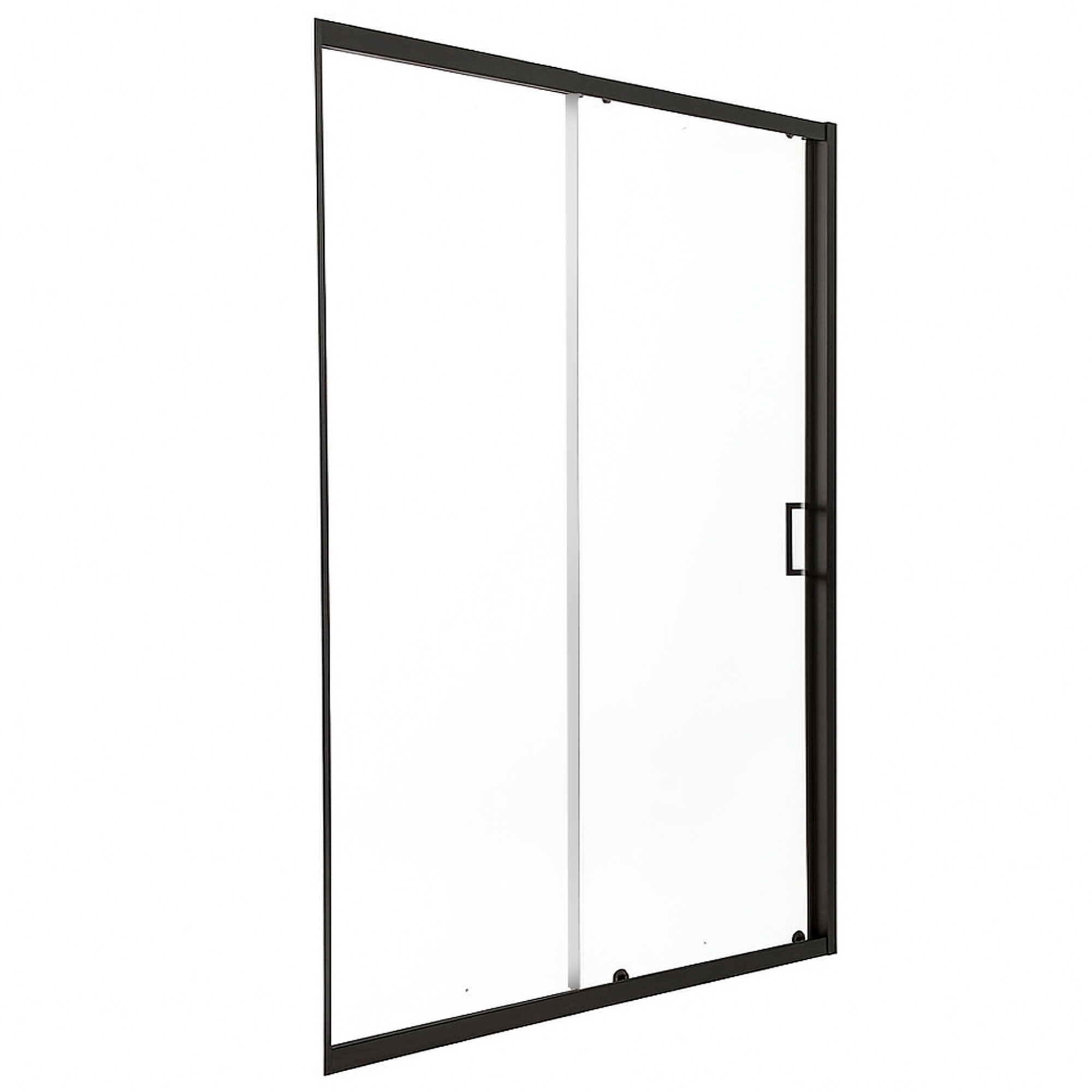 MAMPARA AJUSTABLE DE DUCHA LENS 140-160 CM TRANSPARENTE EN COLOR NEGRO - 5