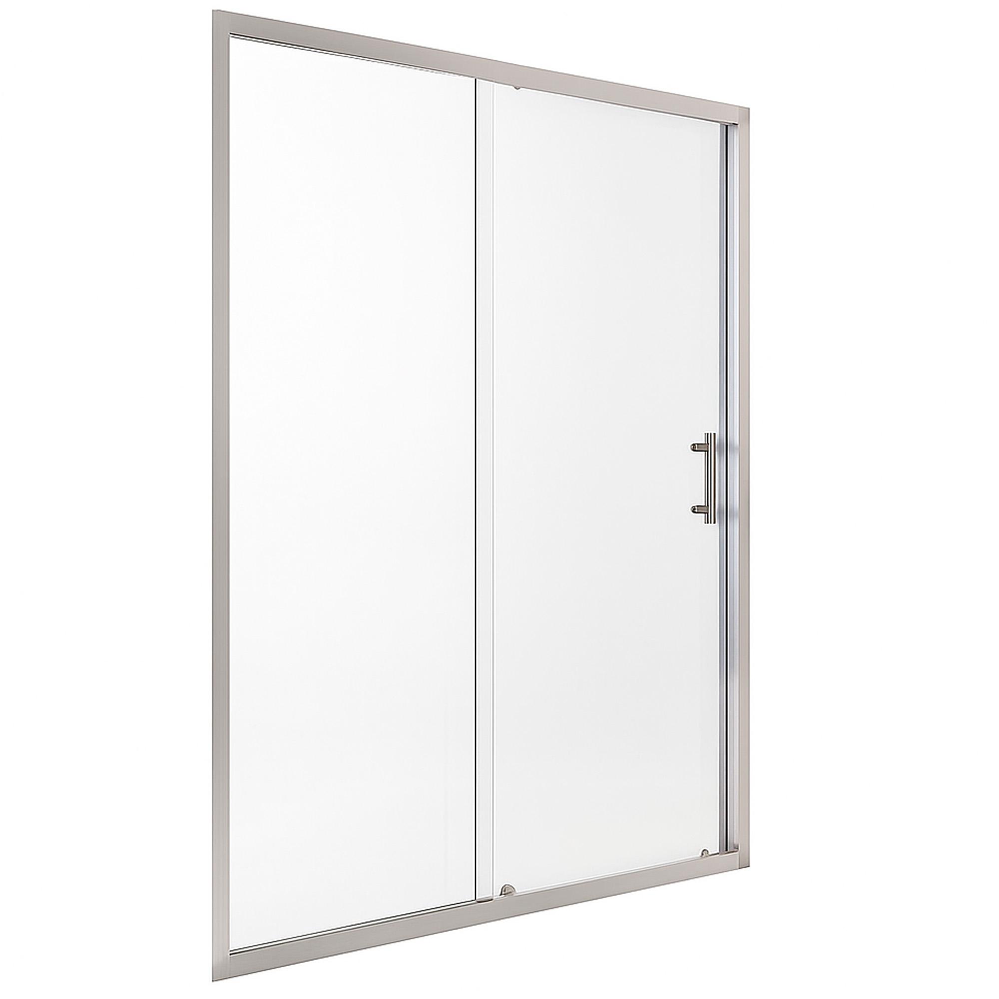 MAMPARA AJUSTABLE DE DUCHA LENS 120-140 CM TRANSPARENTE CROMADO - 4