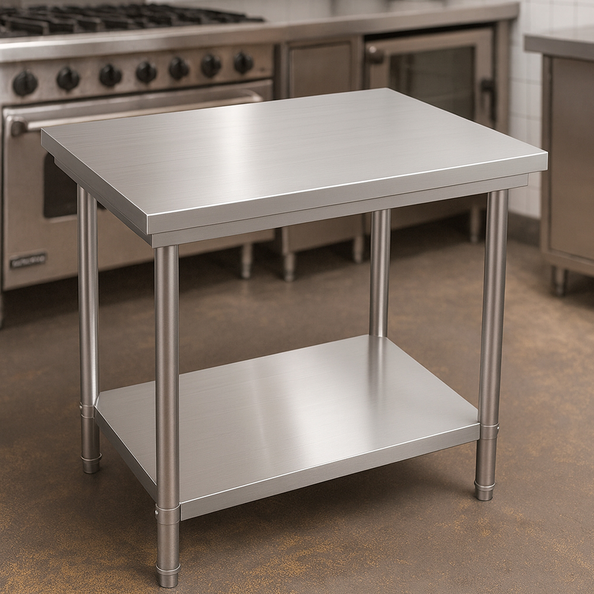 MESON DE COCINA JOYTEK ACERO INOXIDABLE 90X60X85 CM - 2