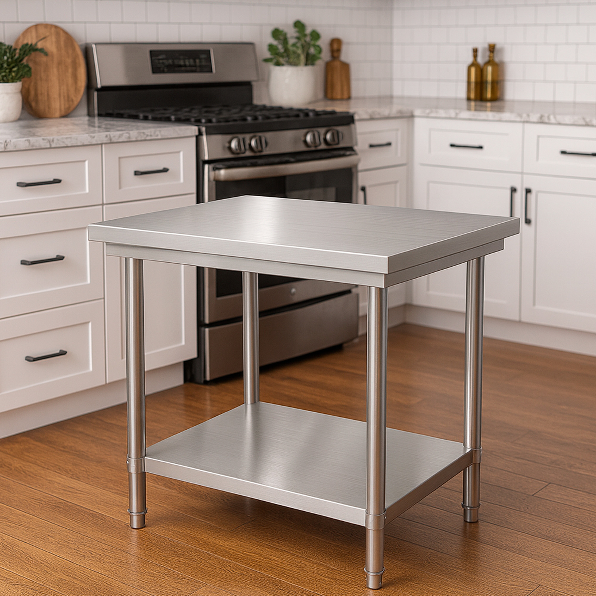 MESON DE COCINA JOYTEK ACERO INOXIDABLE 90X60X85 CM - 3