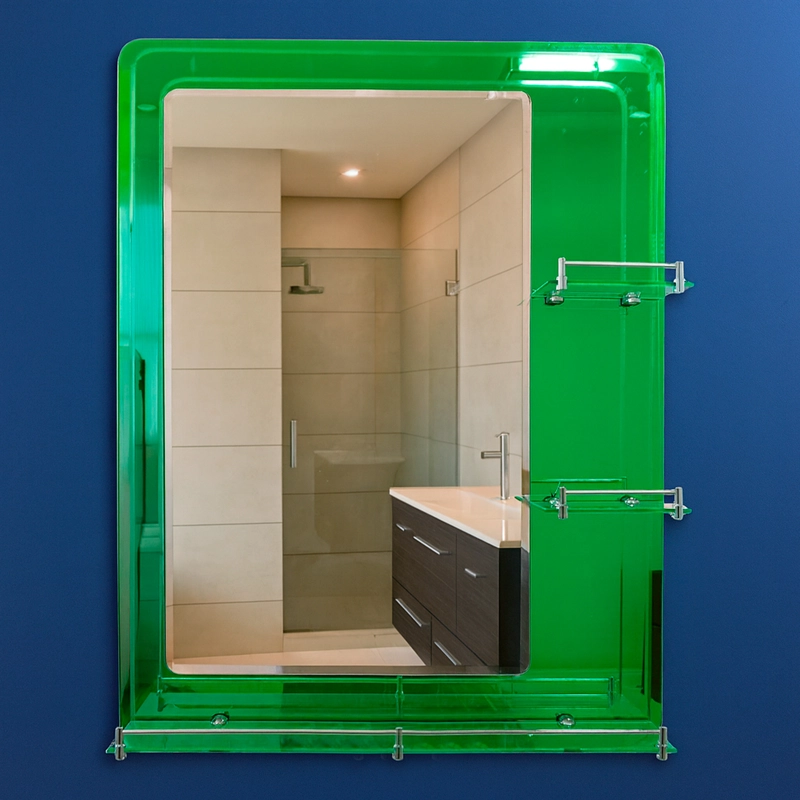 ESPEJO CON REPISAS RECTANGULAR GREEN 80X60 CM - 3
