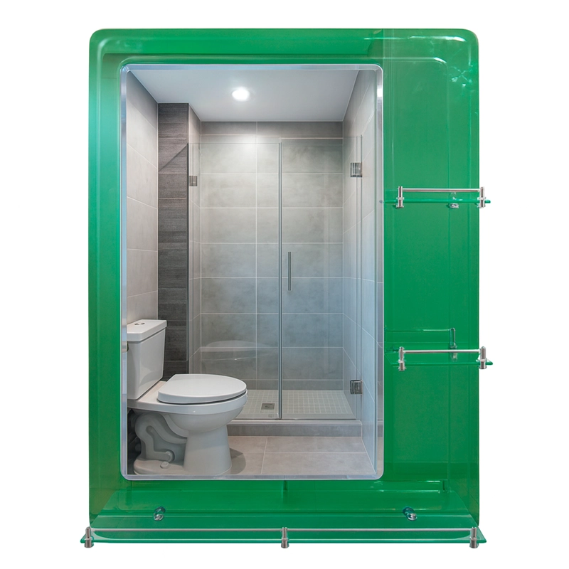 ESPEJO CON REPISAS RECTANGULAR GREEN 80X60 CM - 4