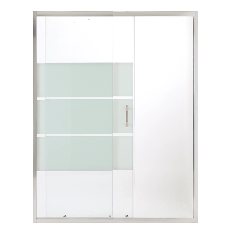 MAMPARA AJUSTABLE DE DUCHA STYLE 140-160 LINEAS BLANCAS (2 HOJAS) - 5