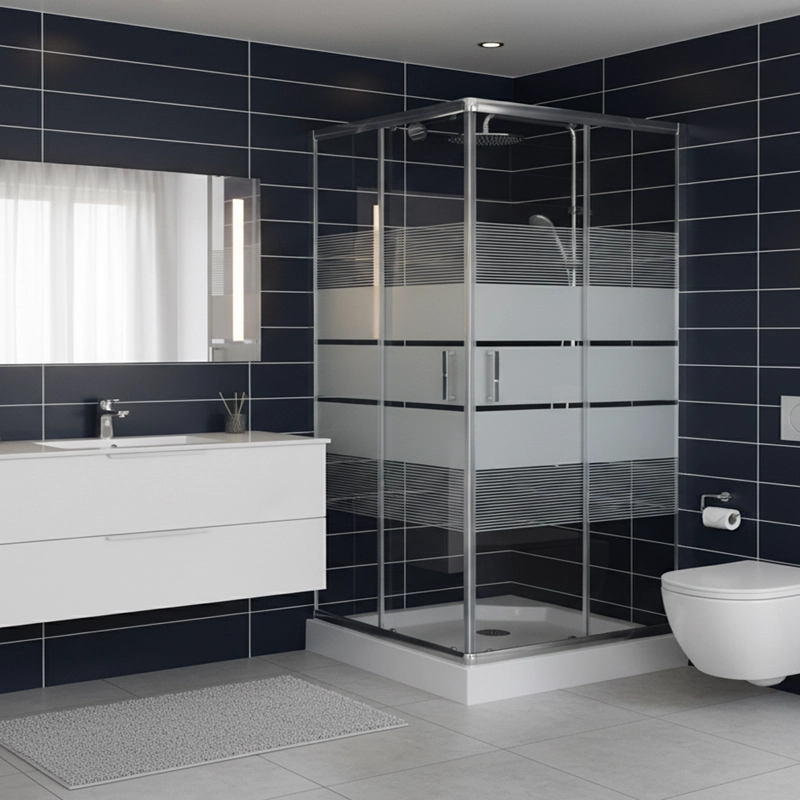 SHOWER DOOR JOYTEK STYLE RECTO BLANCO 90X90X198 CM (INCLUYE RECEPTACULO) - 3
