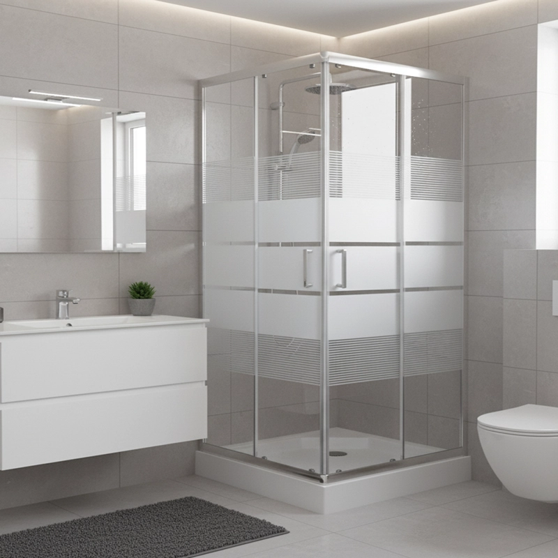 SHOWER DOOR JOYTEK STYLE RECTO BLANCO 90X90X198 CM (INCLUYE RECEPTACULO) - 4