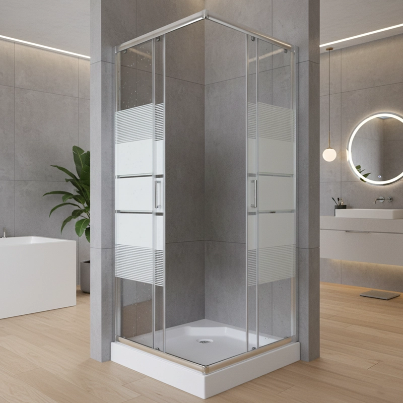 SHOWER DOOR JOYTEK RECTO STYLE BLANCO 70X70X198 CM (INCLUYE RECEPTACULO) - 6